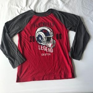 Crazy 8 "Playmaker Football Legend" Long Sleeve  | XL | Red & Gray